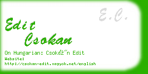 edit csokan business card